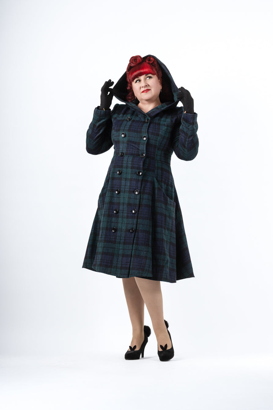 Heather Checked Coat