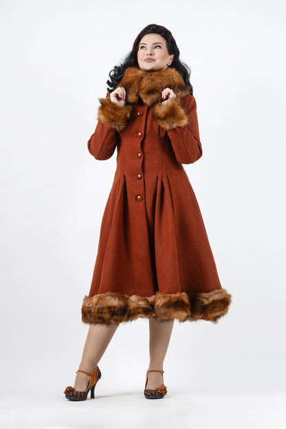 Pearl Coat Burnt Orange