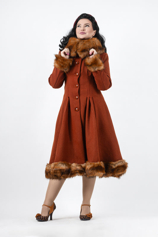 Pearl Coat Burnt Orange