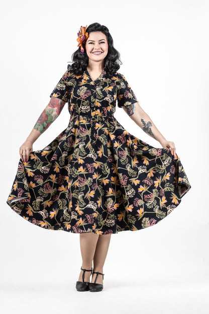 Bridget Paradise Palm Swing Dress
