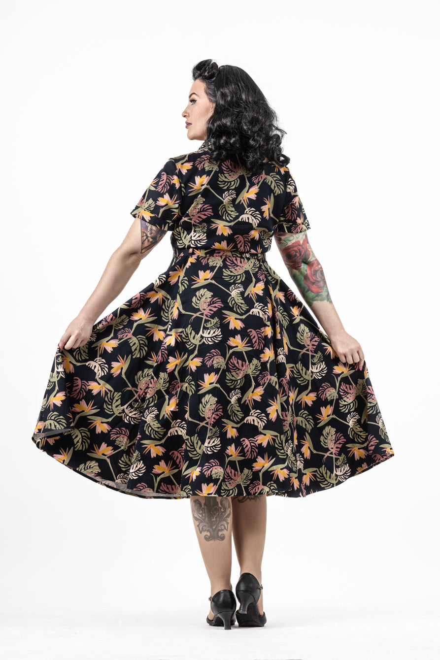 Bridget Paradise Palm Swing Dress
