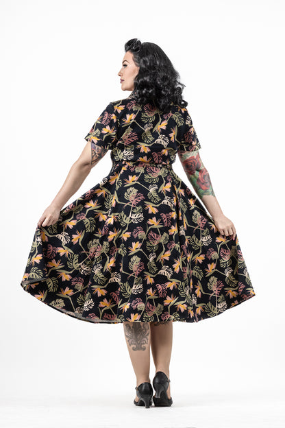 Bridget Paradise Palm Swing Dress