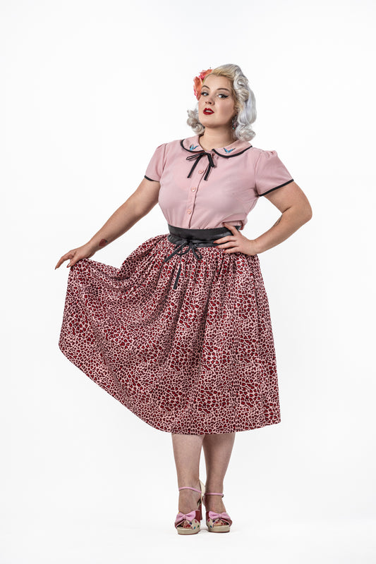 Charlotte Pink Roar Swing Skirt
