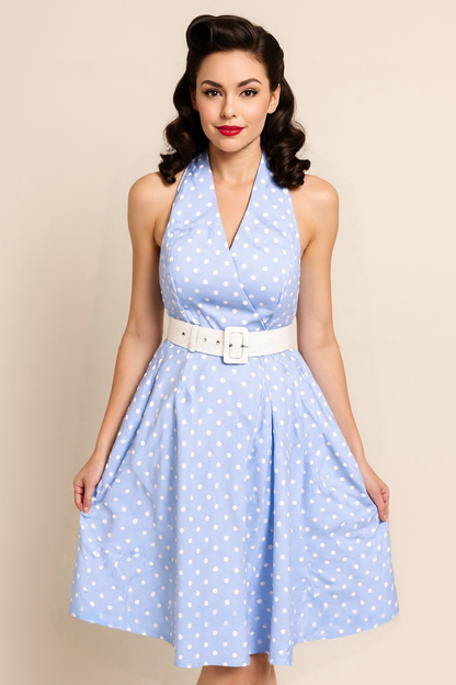 Helen Polka Swing Dress