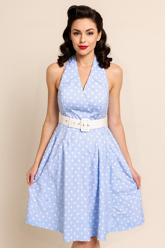 Helen Polka Swing Dress