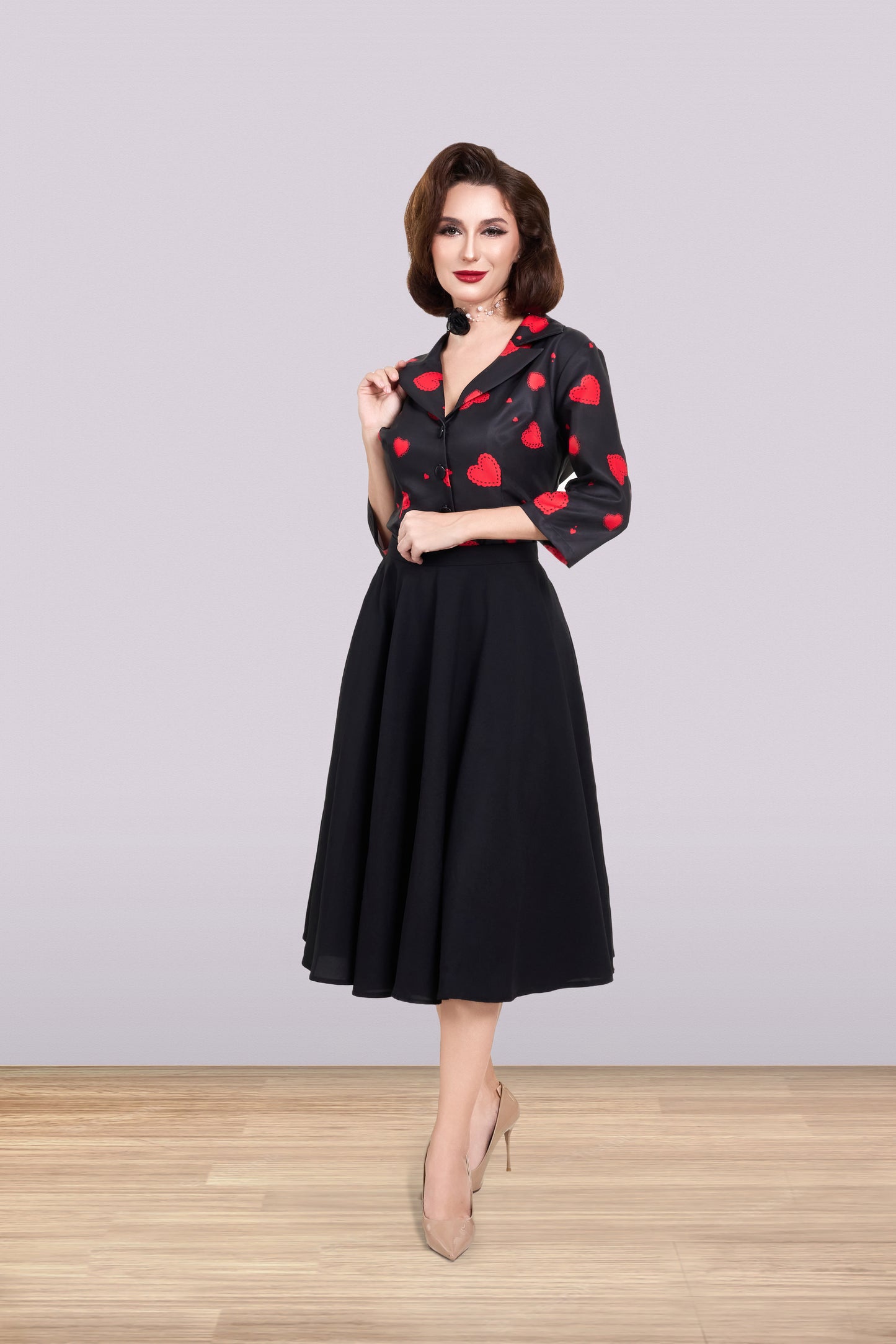 Julia Hearts Blouse 3/4