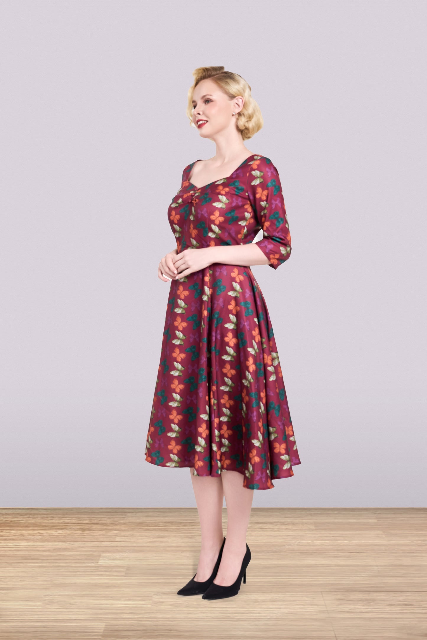 Linda Butterfly Dress 3/4