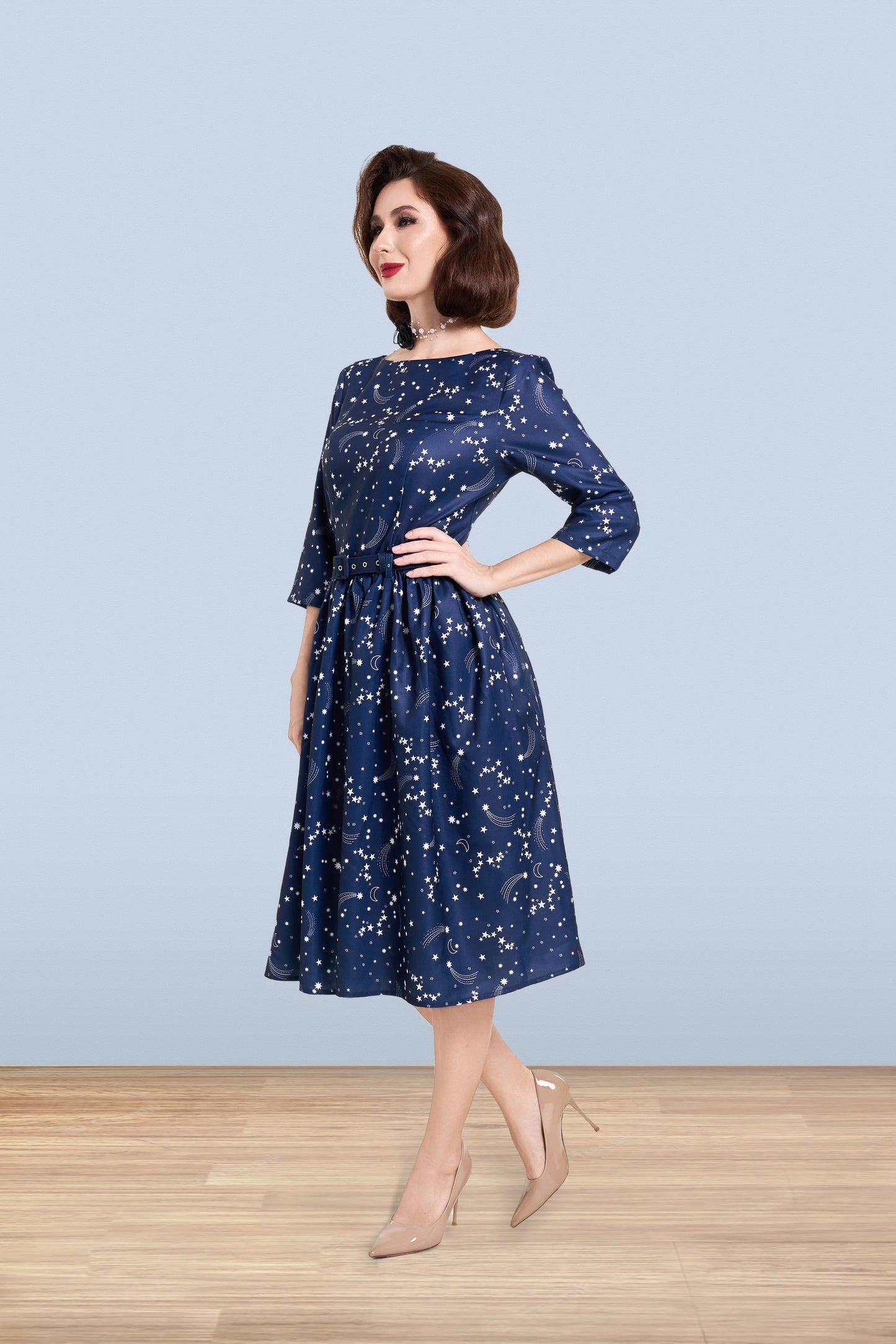 Audrey Stars Dress 3/4