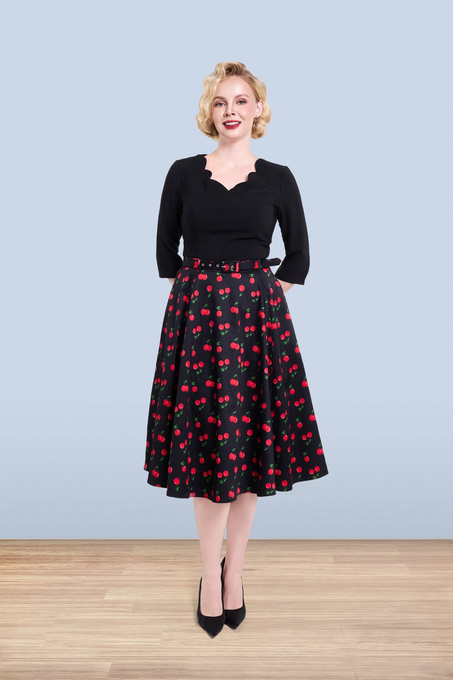 Christine Cherry Skirt