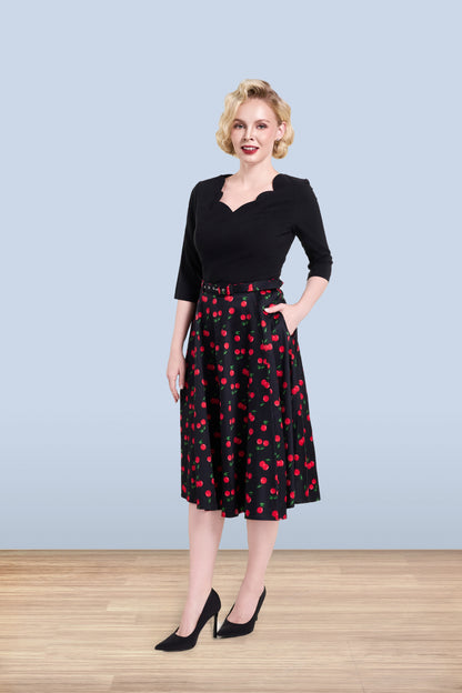 Christine Cherry Skirt