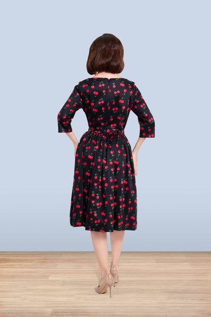 Audrey Cherry Dress 3/4