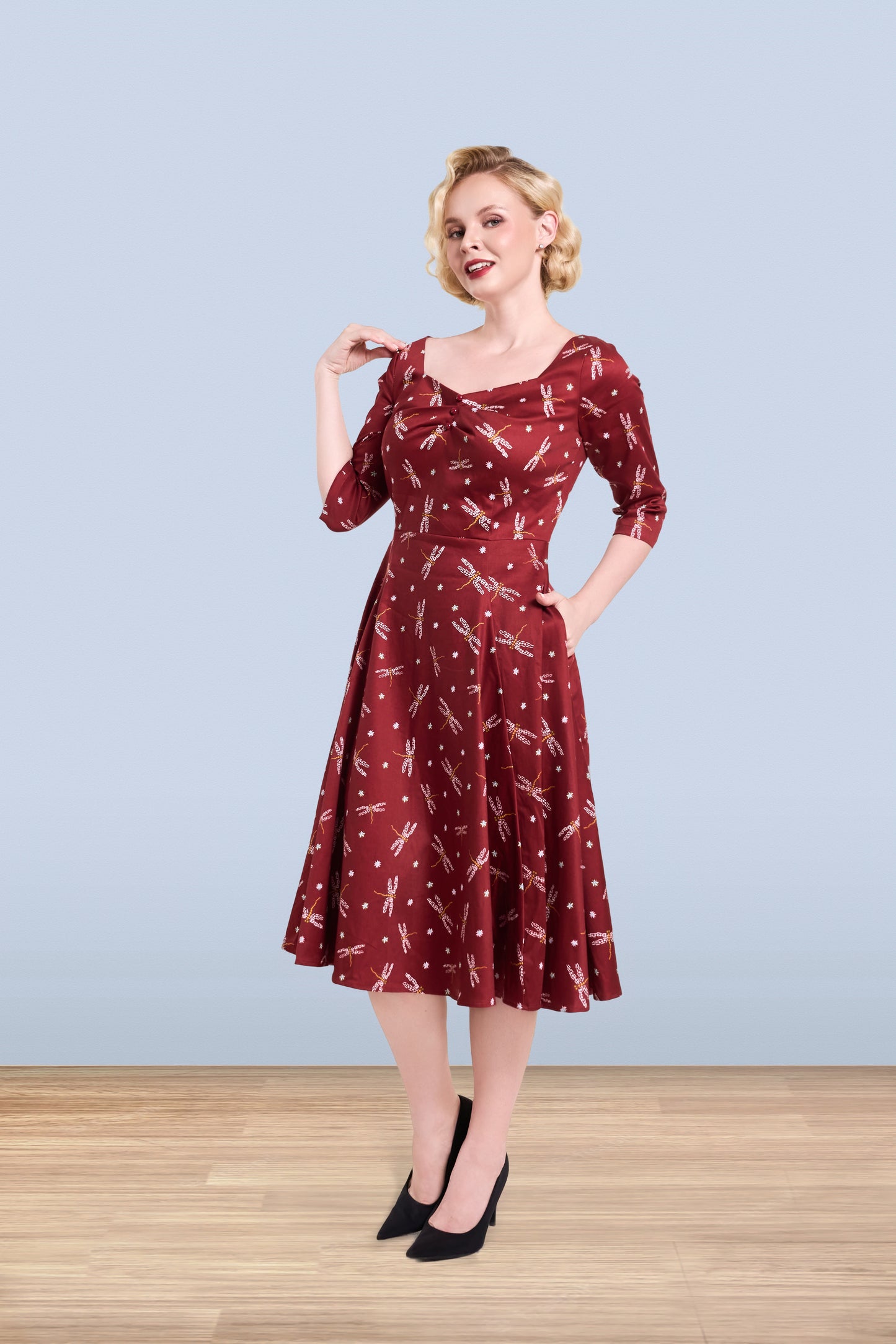 Linda Dragonfly Dress 3/4