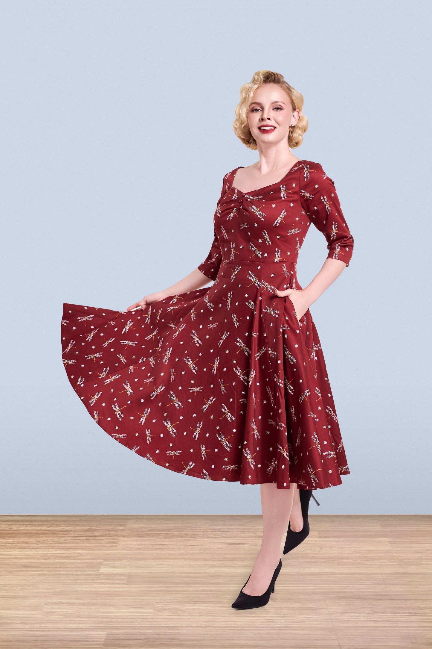 Linda Dragonfly Dress 3/4