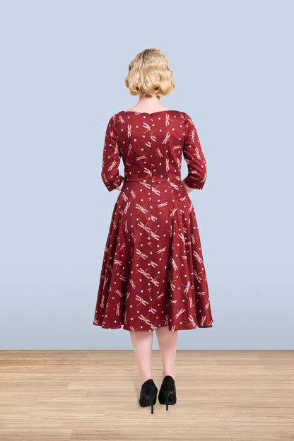 Linda Dragonfly Dress 3/4