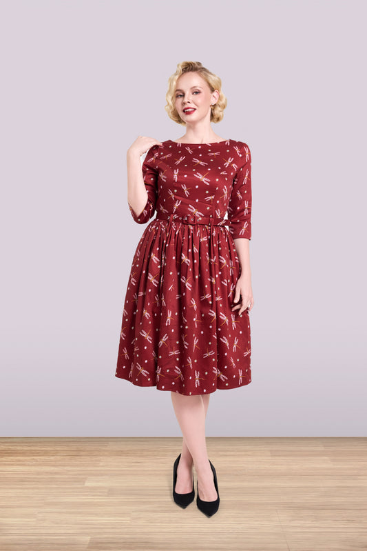 Audrey Dragonfly Dress 3/4