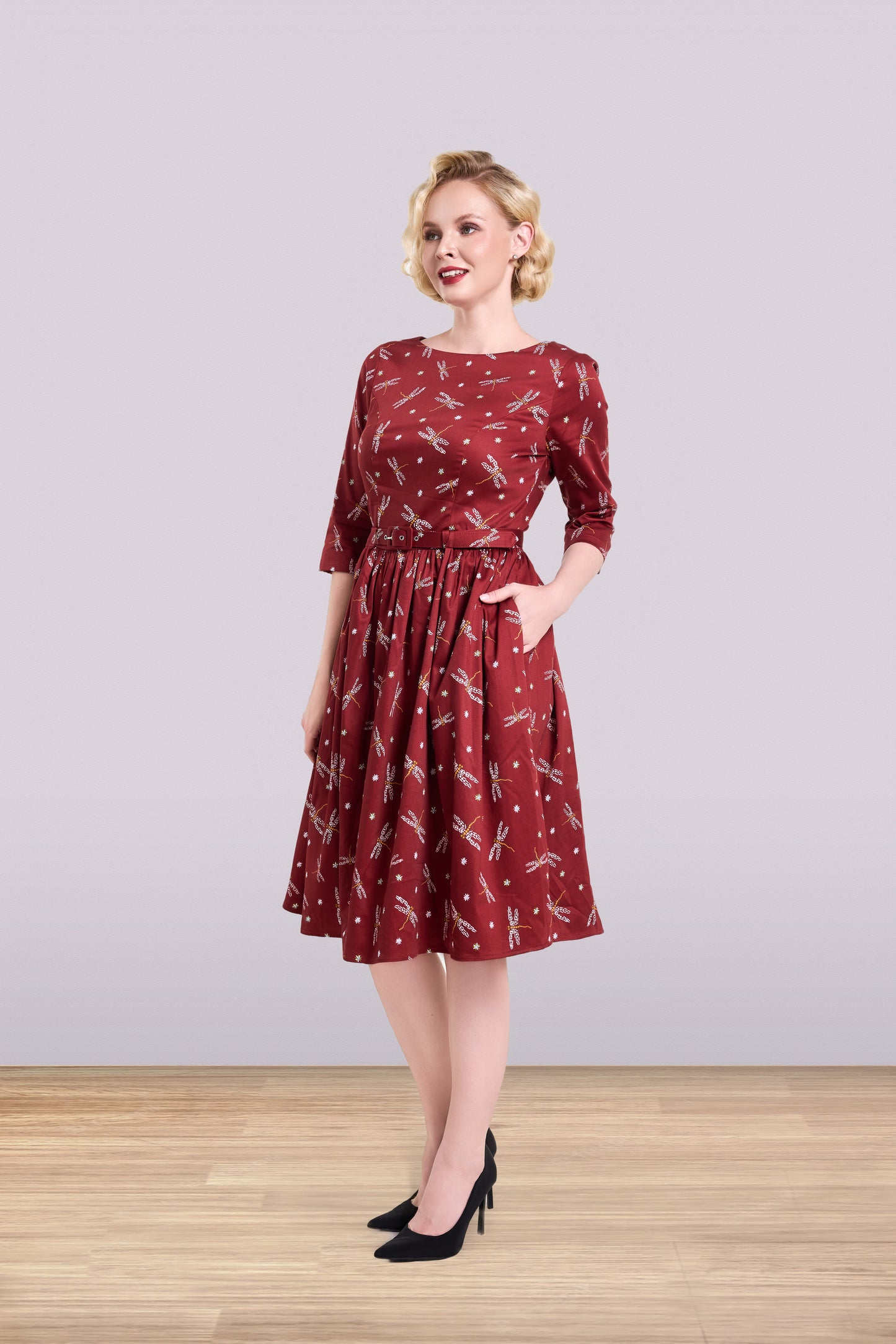 Audrey Dragonfly Dress 3/4