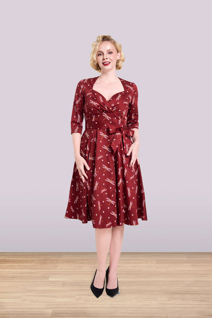 Rita Dragonfly Dress 3/4