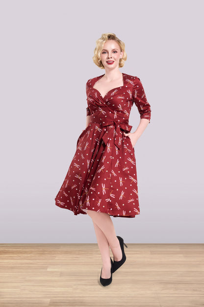 Rita Dragonfly Dress 3/4