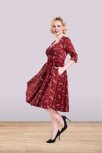 Rita Dragonfly Dress 3/4