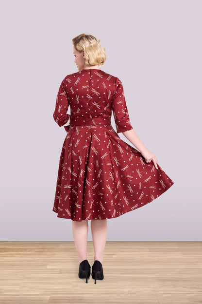 Rita Dragonfly Dress 3/4