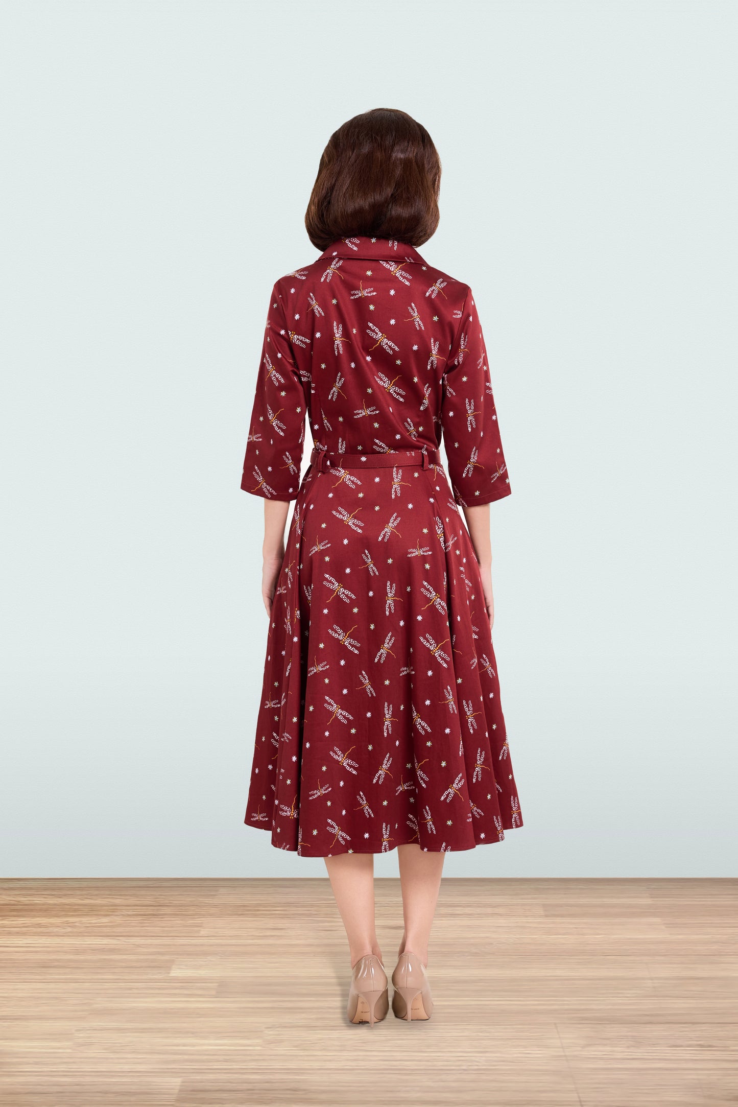 Christine Dragronfly Flared Dress 3/4