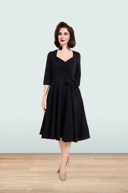 Rita Black Dress 3/4