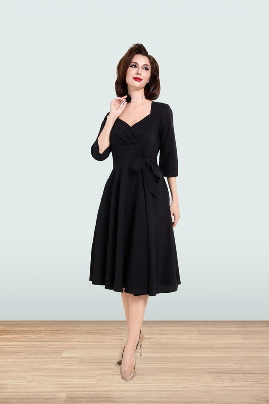 Rita Black Dress 3/4