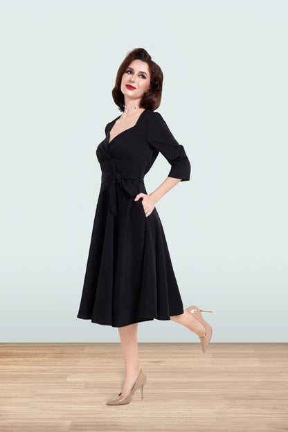 Rita Black Dress 3/4