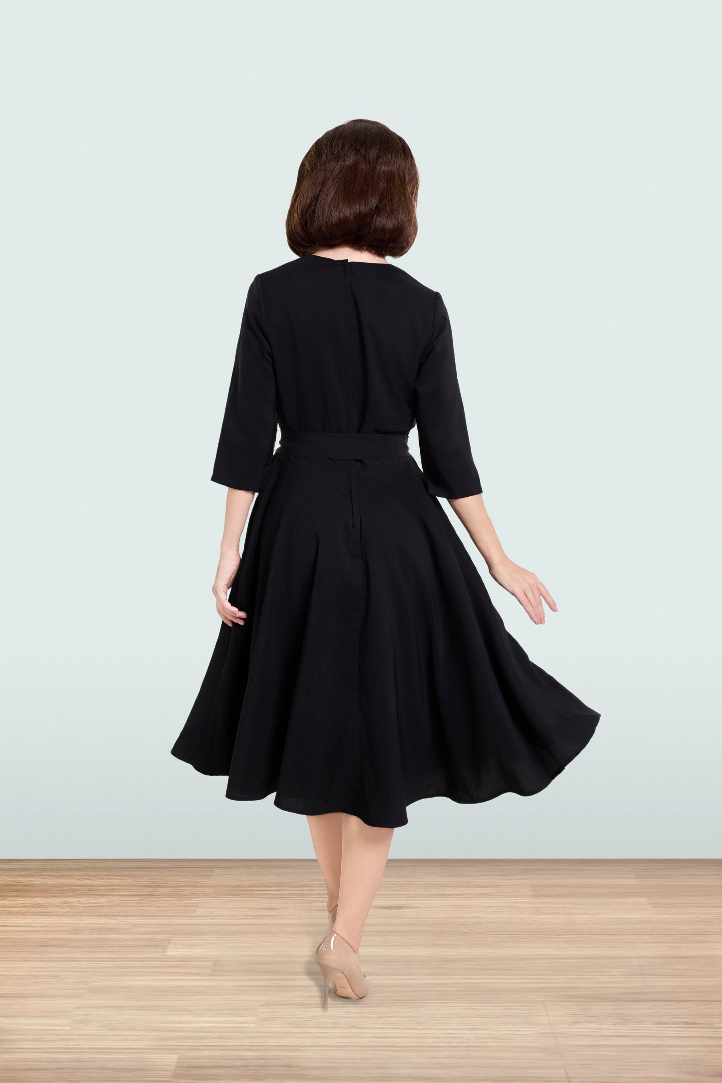 Rita Black Dress 3/4