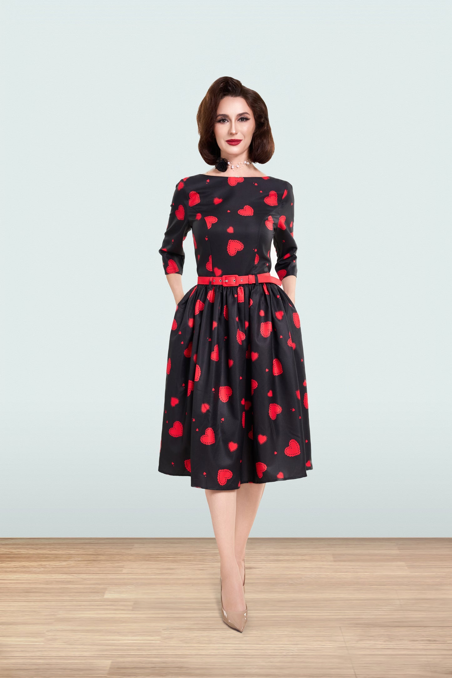 Audrey Hearts Dress 3/4