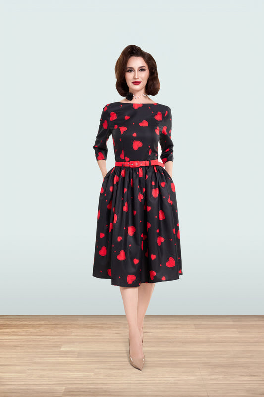 Audrey Hearts Dress 3/4
