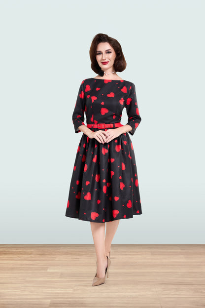 Audrey Hearts Dress 3/4
