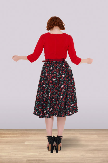 Christine Cherry Skirt