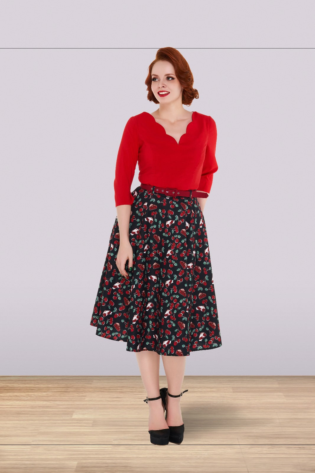 Christine Cherry Skirt