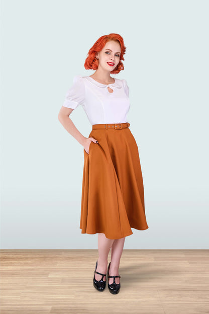Key Hole Blouse White