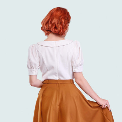 Key Hole Blouse White