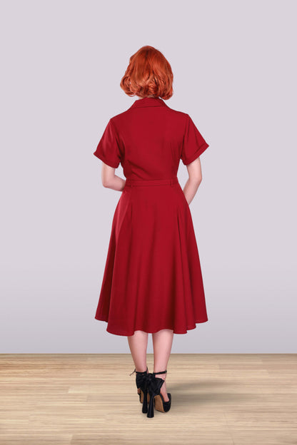 Vestido acampanado Christine Poly