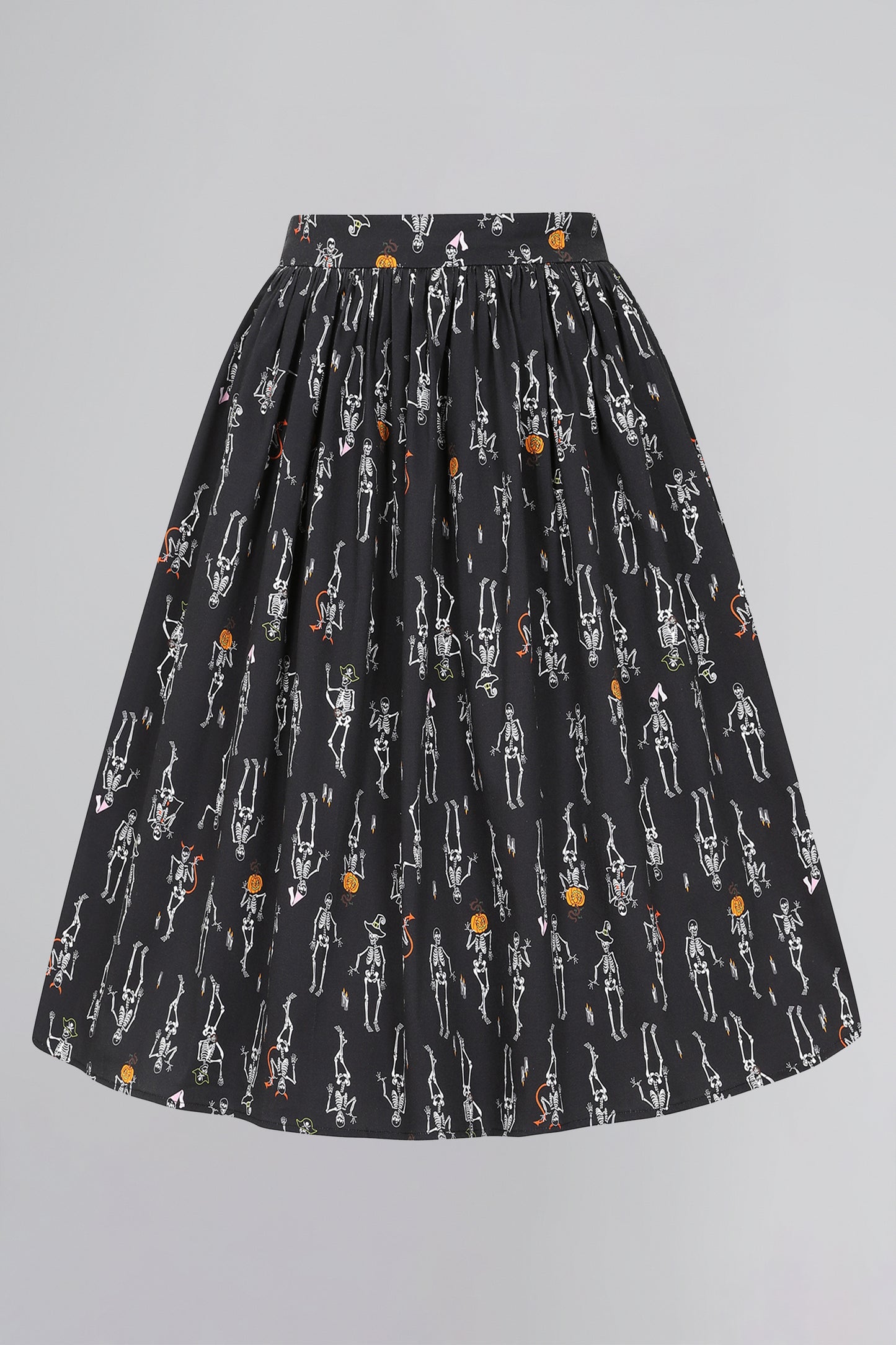 Jasmine Skeleton Boo-gie Swing Skirt