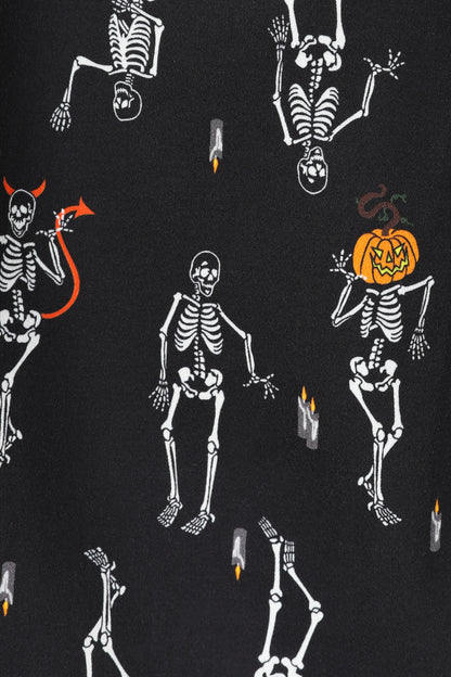 Jasmine Skeleton Boo-gie Swing Skirt