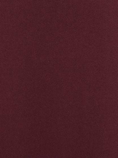 Jo Striped Polo Jumper Burgundy