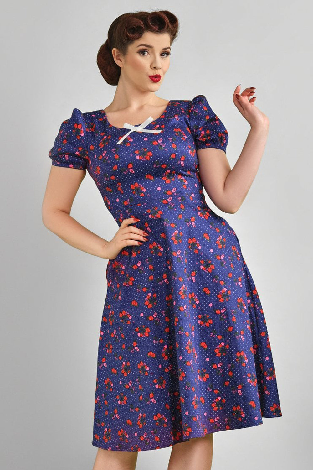 Leanne Mixed Berries Swing Dress