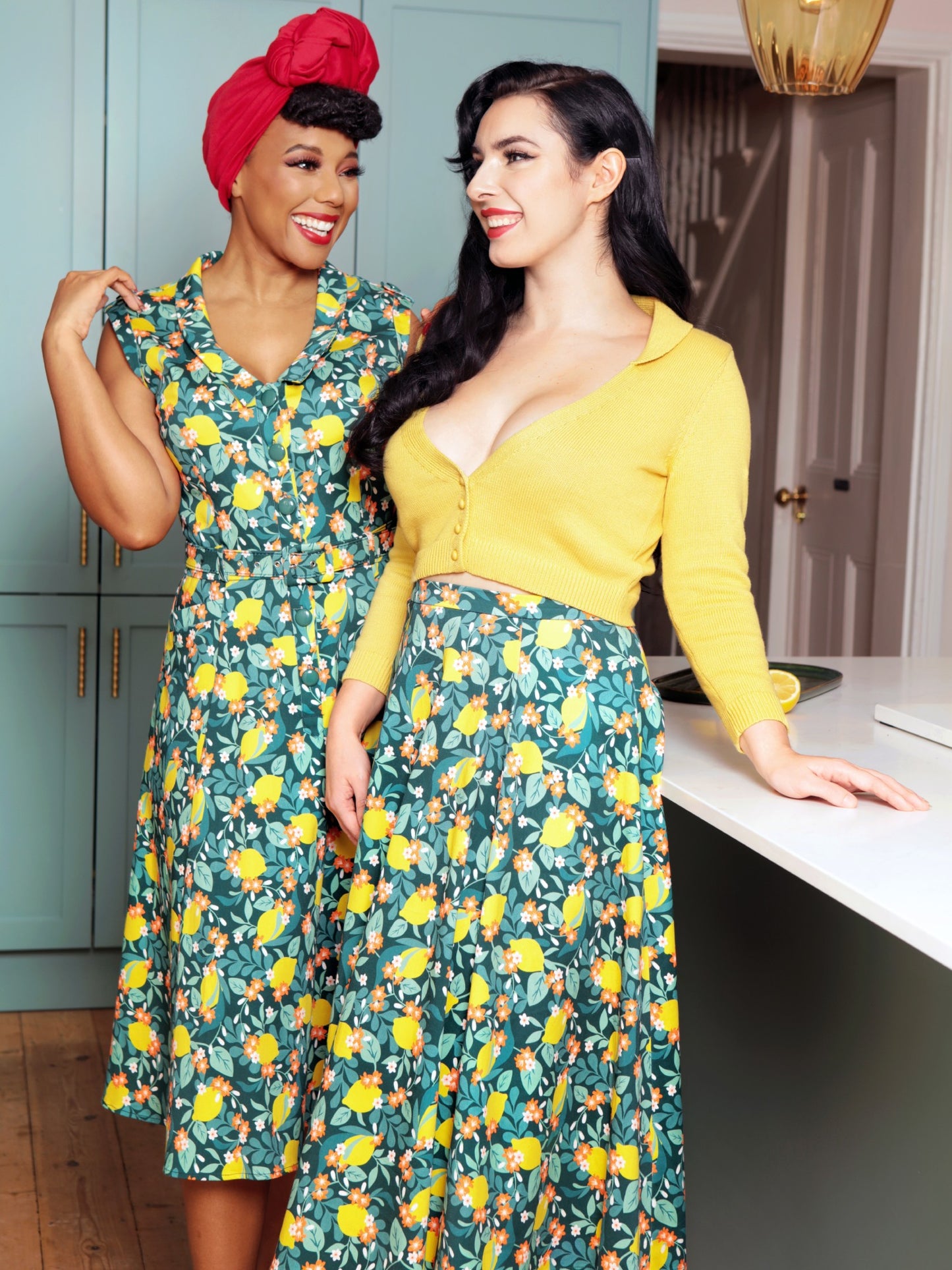 Leonie Lemon Bloom Swing Dress