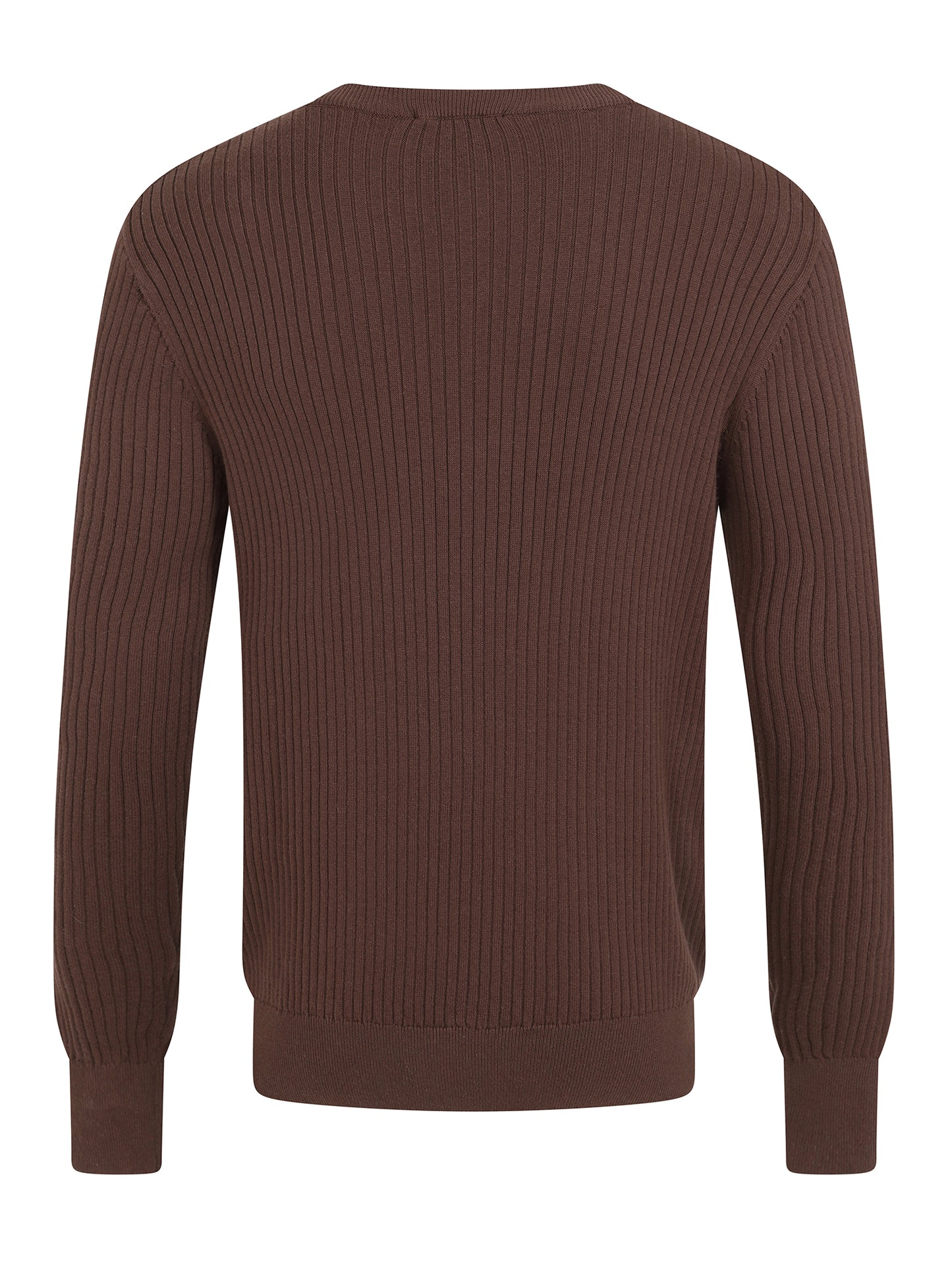 Mark Texture Knitted Jumper Brown