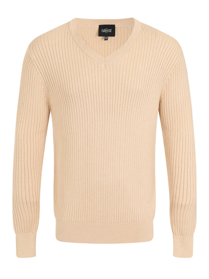 Mark Texture Knitted Jumper Cream
