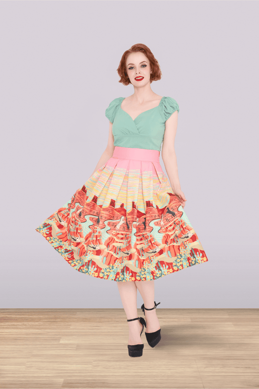 Marnie Western Horses Skirt