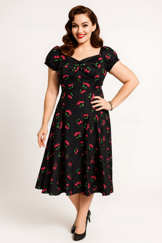 Nancy 50s Cherries Doll Dress