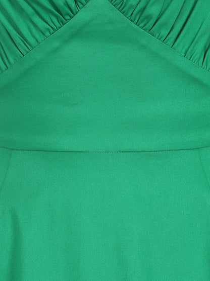 Opal Banana Trim Flared Dress