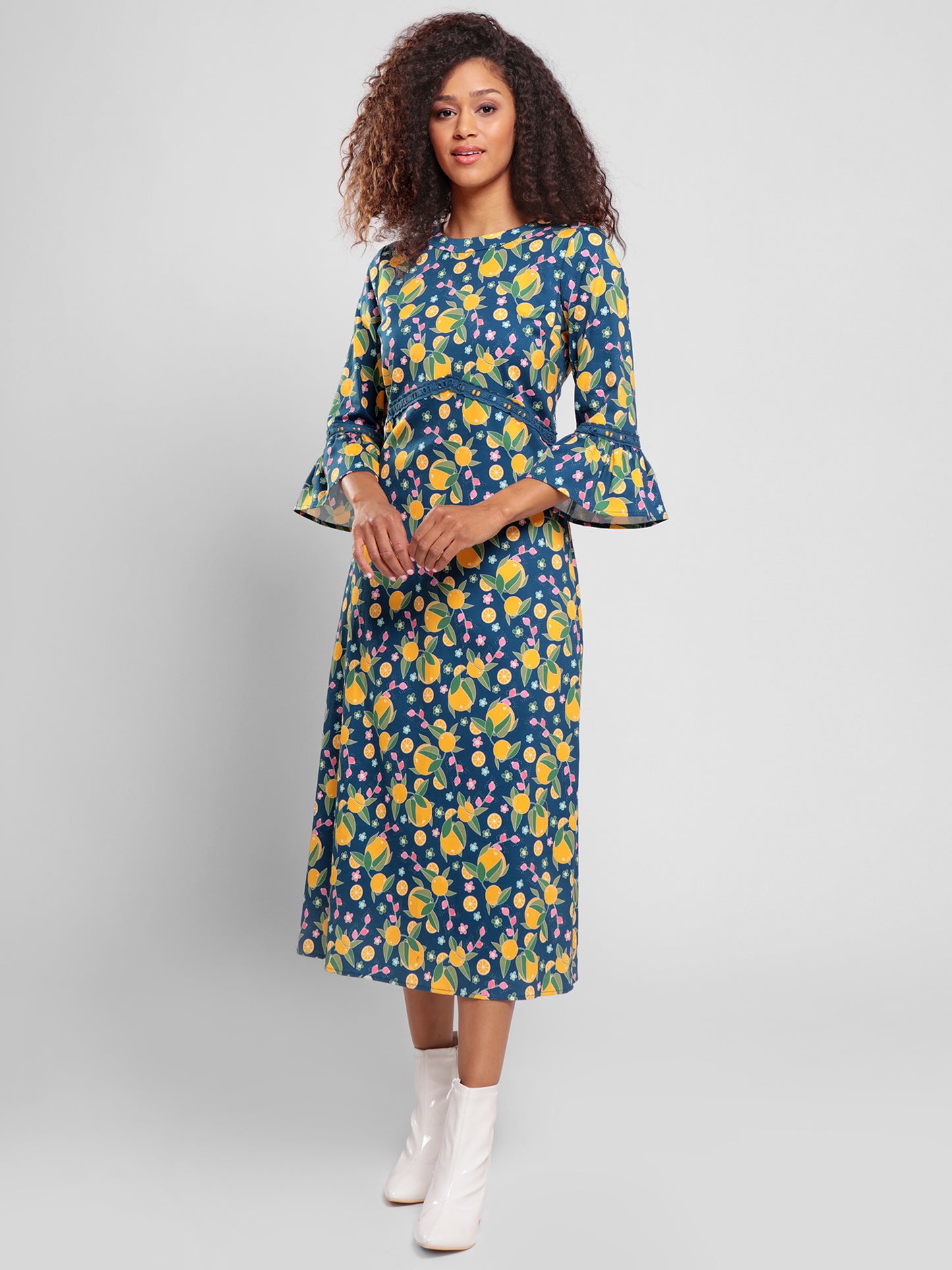 Poppy Orange Bloom Dress