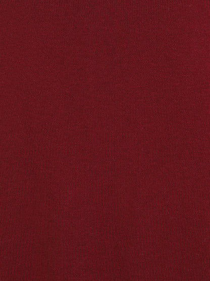 Pablo Plain Knitted Polo Burgundy