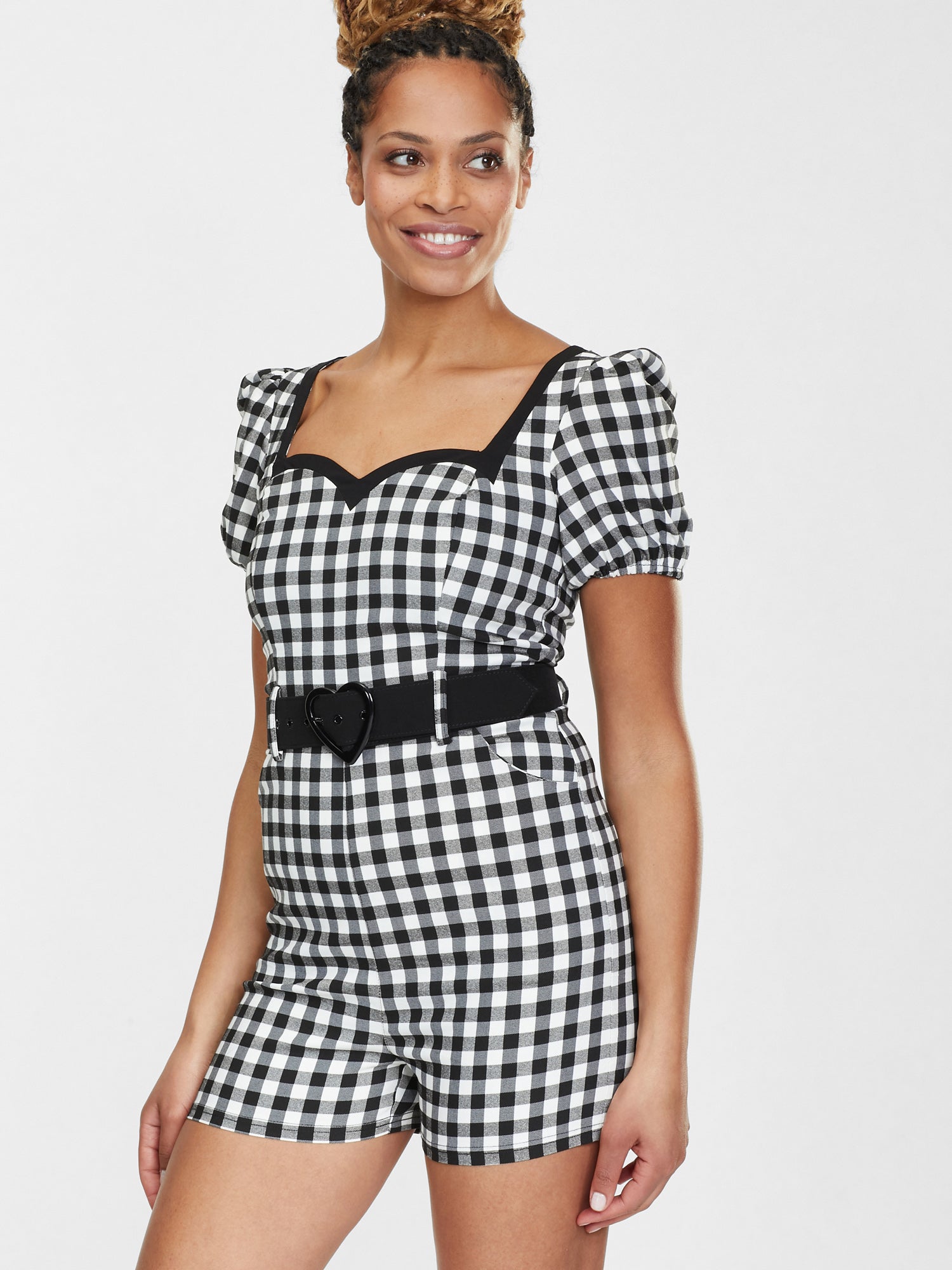 Paisley Gingham Playsuit Lindy Bop